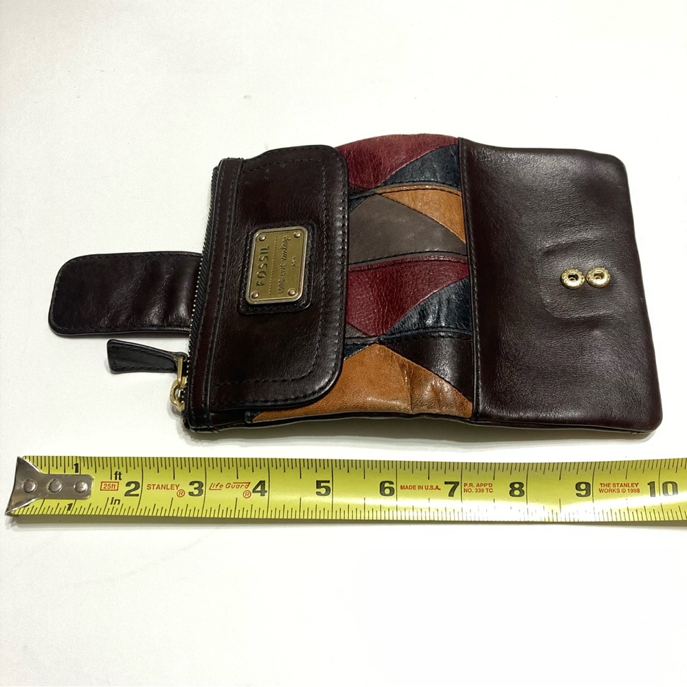 Fossil Multicolor Patchwork Genuine Leather Women… - image 4